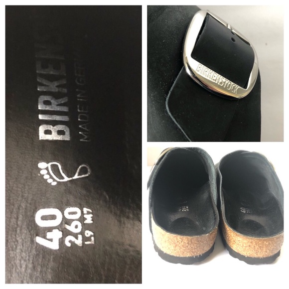 Birkenstock | Shoes | Birkenstock Basel Big Buckle Black Clogs 4 | Poshmark